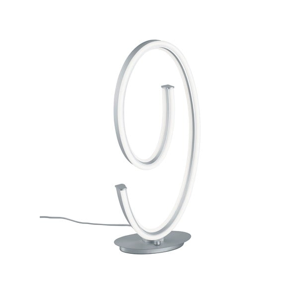 Veioză gri LED cu control vocal/cu control prin aplicații mobile cu abajur din metal (înălțime 65 cm) Ciola – CINQUE