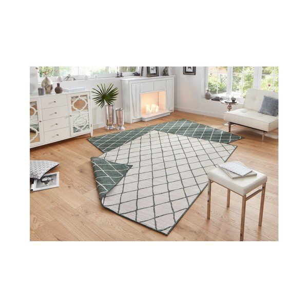 Covor adecvat pentru exterior NORTHRUGS Malaga, 200 x 290 cm, verde - crem-image-2