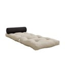 Saltea futon gri/bej 70x200 cm Wrap Linen Beige/Dark Grey – Karup Design