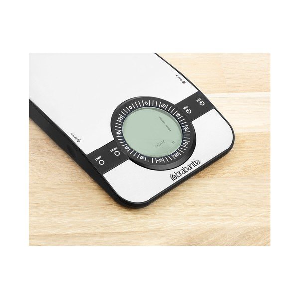 Cântar de bucătărie Brabantia Timer, alb negru-image-4