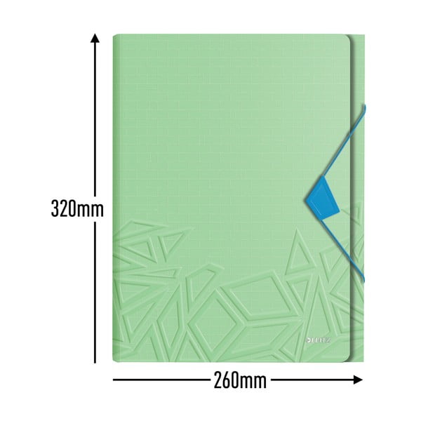 Mapă compartimentată Leitz, verde-image-3