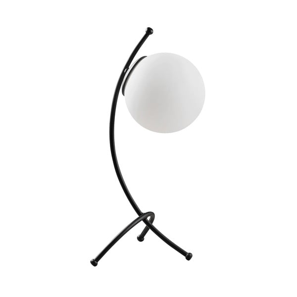 Veioză alb-negru cu abajur din sticlă (înălțime 43 cm) Yay – Opviq lights