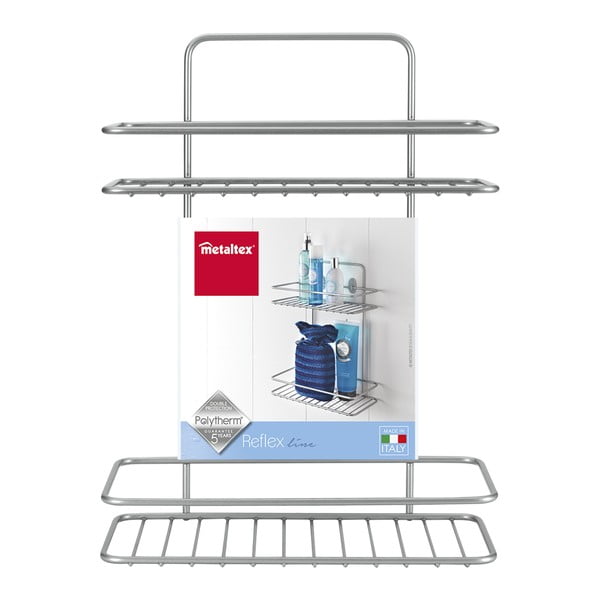 Raft de perete supraetajat pentru baie Metaltex Ref-image-2