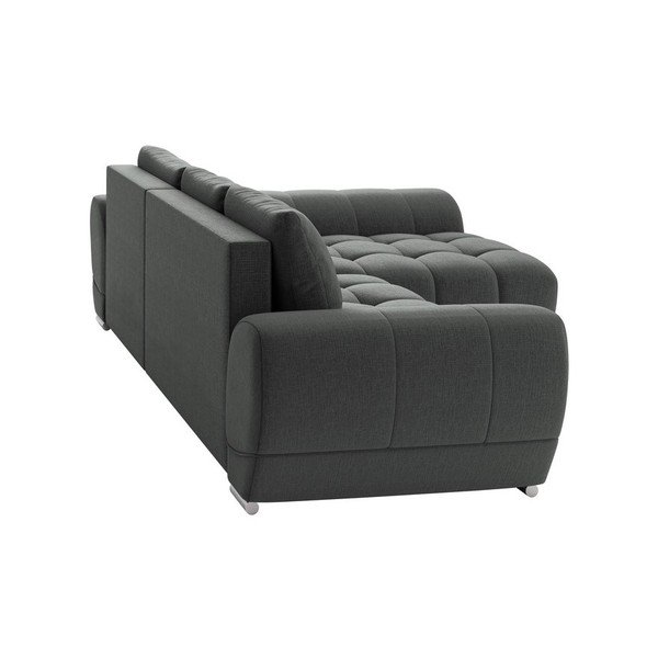Colțar extensibil cu șezlong pe partea dreaptă Windsor & Co Sofas Cloudlet, gri închis-image-2