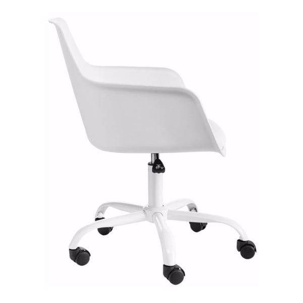  Scaun de birou reglabil Støraa Leslie, alb-image-3