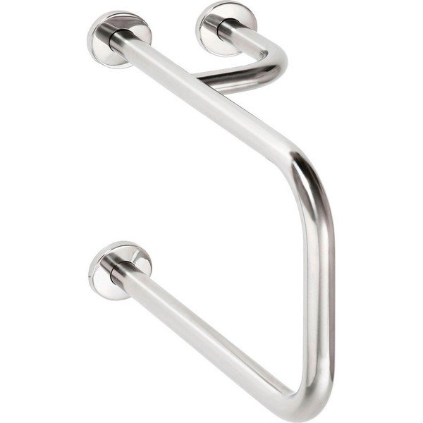 Mâner de siguranță pentru baie de montat pe perete din oțel inoxidabil 52 cm Handicap Right – Sapho