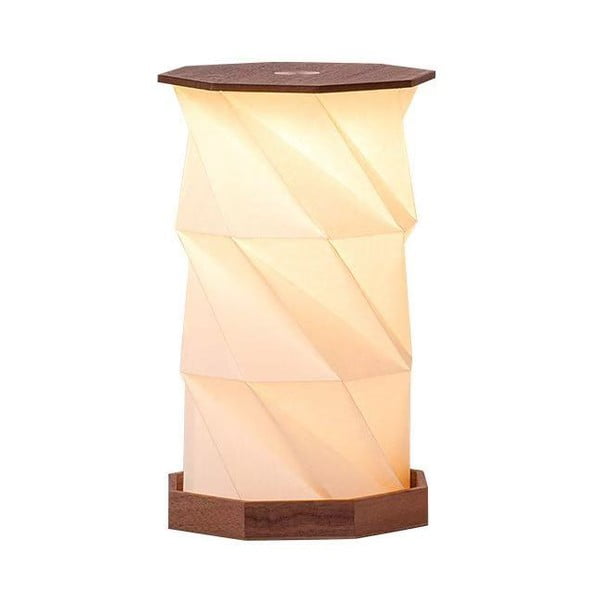 Decorațiune luminoasă în culoare naturală închisă cu USB ø 12 cm Twist Hexagon – Gingko
