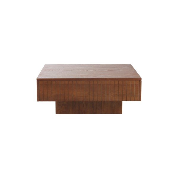 Măsuță de cafea maro închis din MDF 90x90 cm Furuvik – Jotex