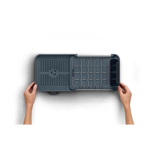 Scurgător de vase negru ajustabil din plastic 31x19 cm Extend Slim Steel – Joseph Joseph-image-4