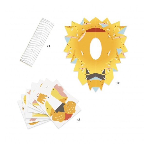 Decorațiune 3D Djeco „Leu”-image-1