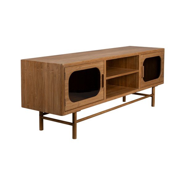 Comodă TV în culoare naturală din bambus 150x55x40 cm Caroun – Dutchbone-image-3