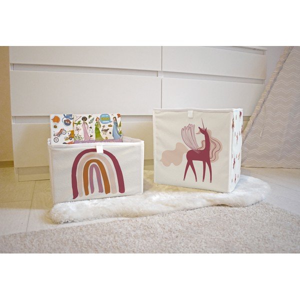 Cutie de depozitare pentru copii din țesătură Magic Rainbow - Butter Kings-image-1
