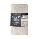 Set cuvertură și față de pernă crem din catifea 240x260 cm Solange – douceur d'intérieur