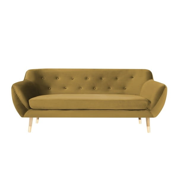 Canapea cu 2 locuri Mazzini Sofas Amelie, auriu