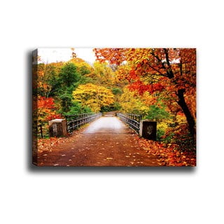 Tablou Tablo Center Autumn Bridge, 70 x 50 cm