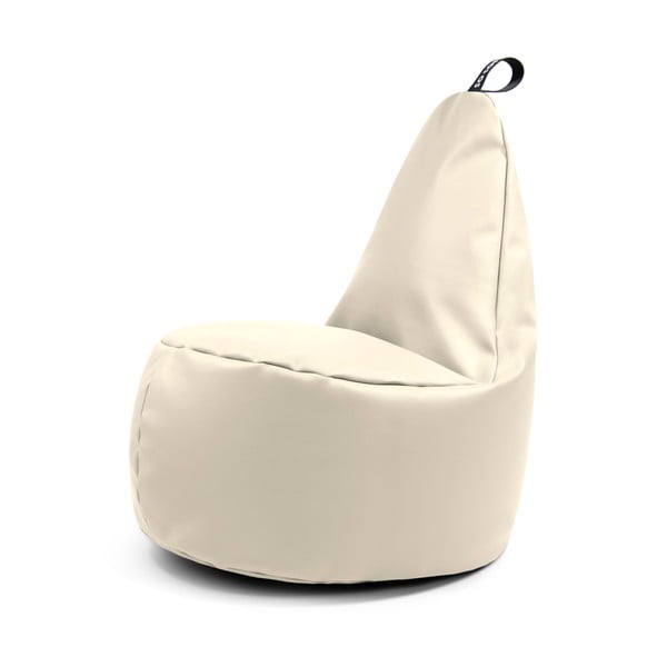 Fotoliu bean bag bej cu tapițerie din imitație de piele Lull XL – So Soft?