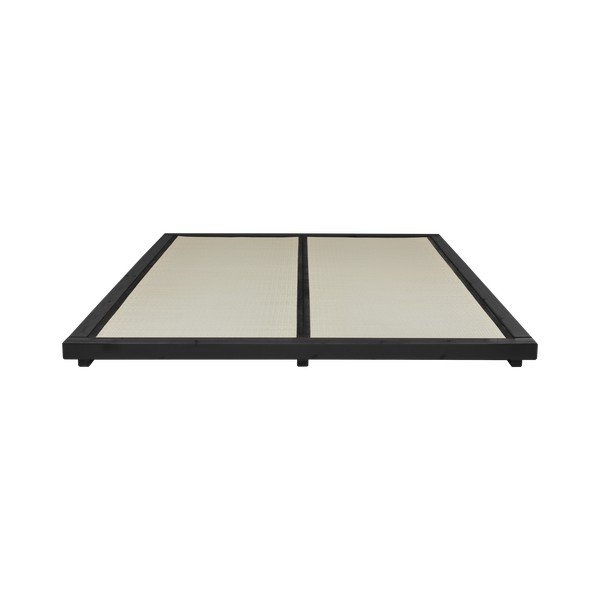 Pat dublu din lemn de pin cu saltea și tatami Karup Design Dock Double Latex Black/Black, 160 x 200 cm-image-4