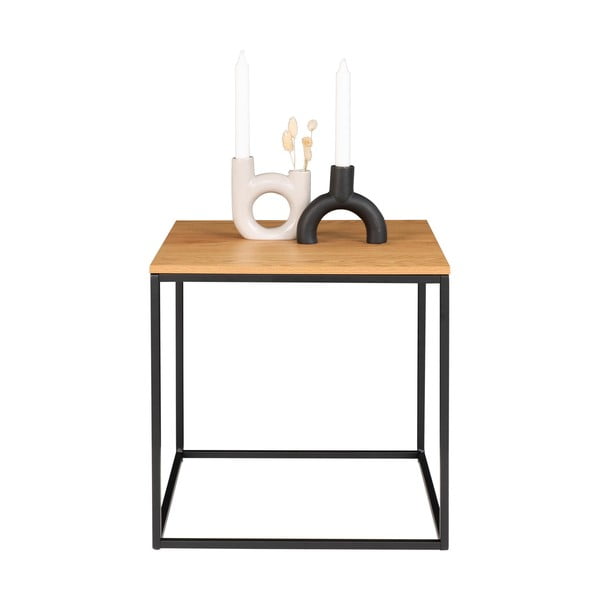 Măsuță auxiliară cu blat în decor de stejar House Nordic Vita, 45 x 45 cm-image-4