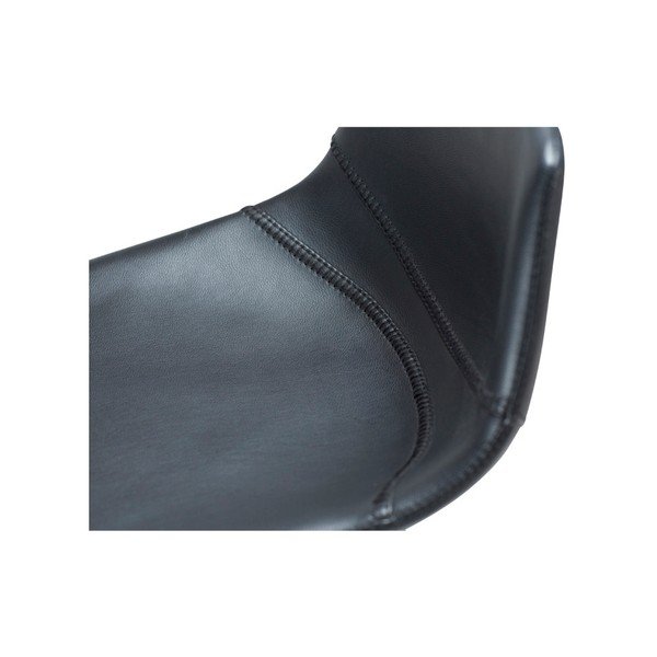 Scaun de bar cu picioare metalice DAN–FORM Pitch, negru-image-1