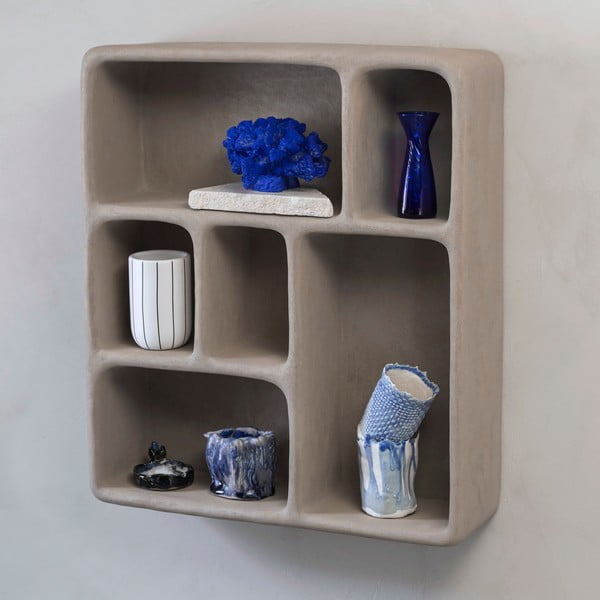 Etajeră gri deschis cu aspect de piatră Art Studio – Mette Ditmer Denmark-image-3