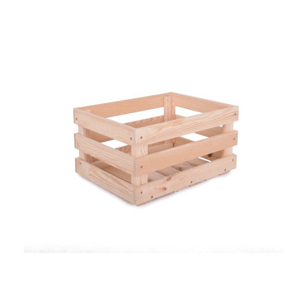 Cutie de depozitare în culoare naturală din lemn 42x29x22 cm Apple Box – Rojaplast