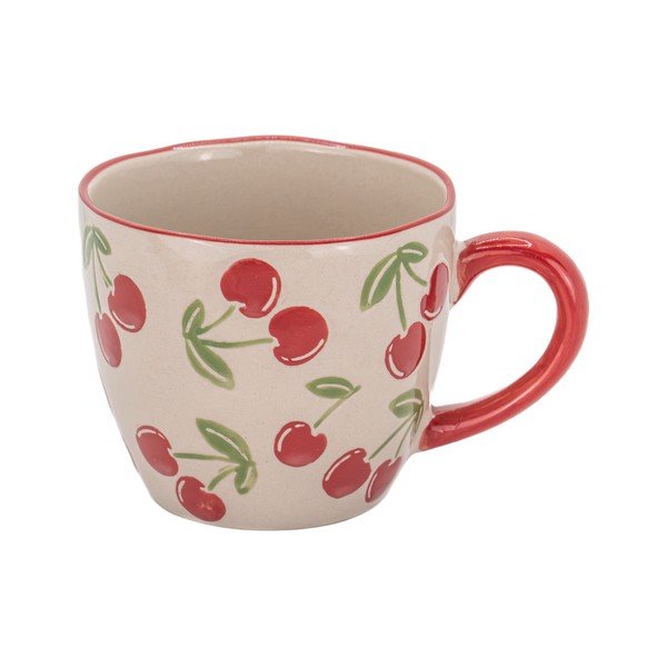 Cană bej din ceramică 250 ml Cherries – Sass & Belle