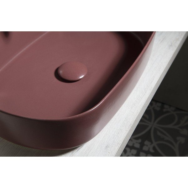 Chiuvetă din ceramică Sapho Infinity Oval, 55 x 36 cm, roșu-image-1