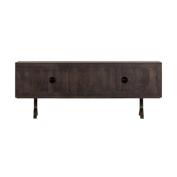 Comodă TV maro închis din lemn de mango 180x70x40 cm Draw – WOOOD-image-4