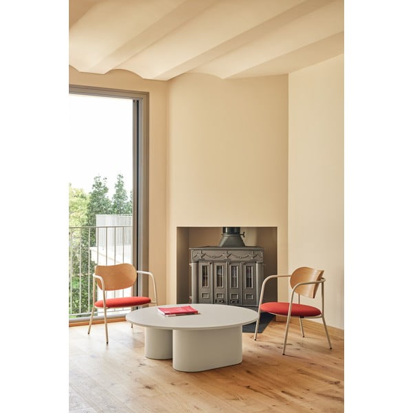 Măsuță de cafea crem 110x111 cm Totem – Teulat-image-1