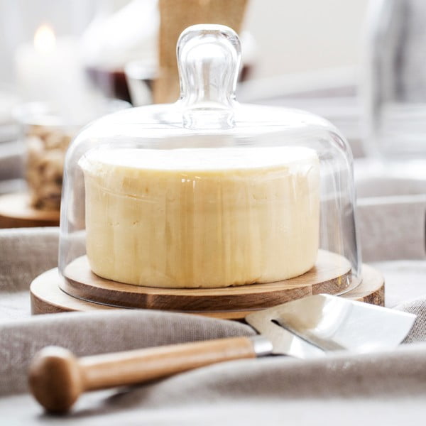 Tocător pentru brânză cu capac de sticlă Sagaform Oval-image-1