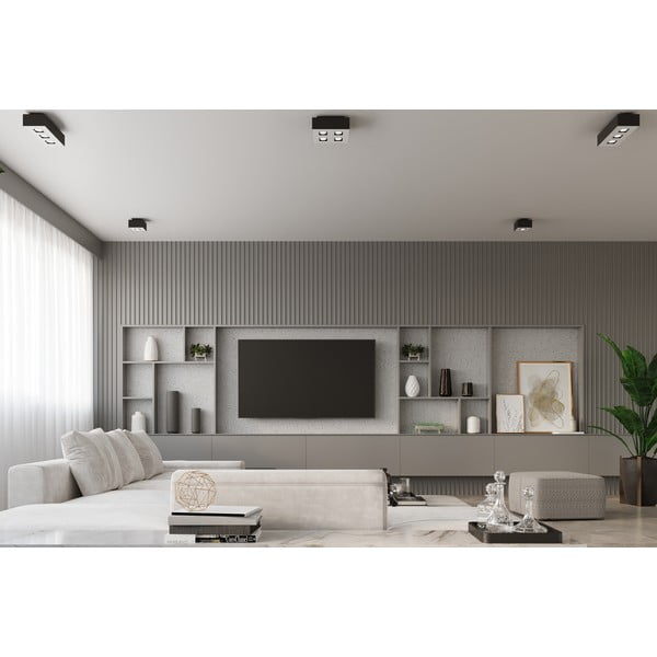 Plafonieră Sollux Hydra, negru-image-1