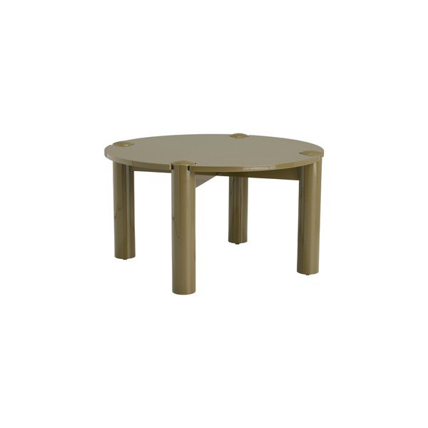 Măsuță de cafea kaki rotundă din MDF ø 80 cm Pussel – Ellos Home-image-2