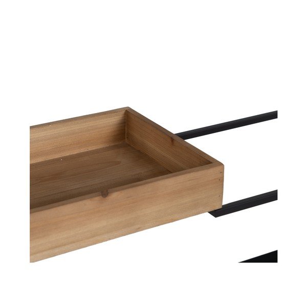 Etajeră neagră din metal 85x130 cm – Ixia-image-3