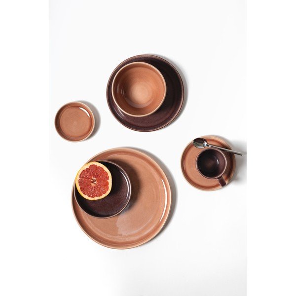 Farfurie roz din gresie ø 27 cm Duna – ONA-image-4