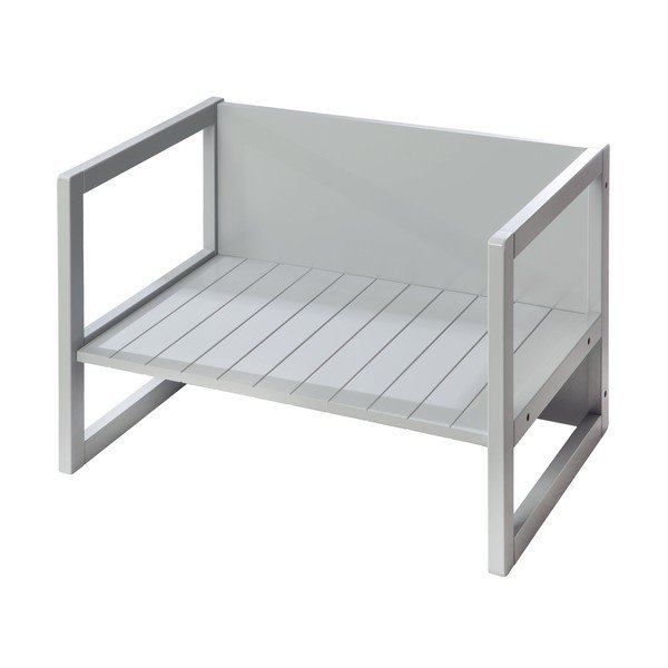 Bancă de copii gri Country Style – Roba