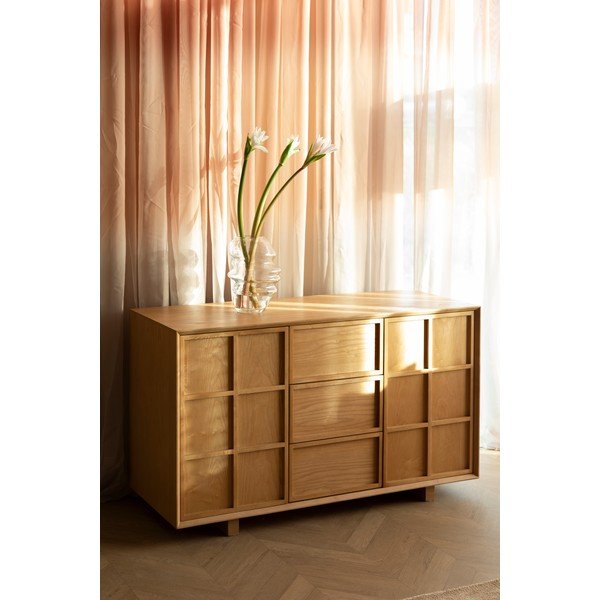 Comodă în culoare naturală din lemn de frasin 120x70x45 cm Raster – Zuiver-image-1