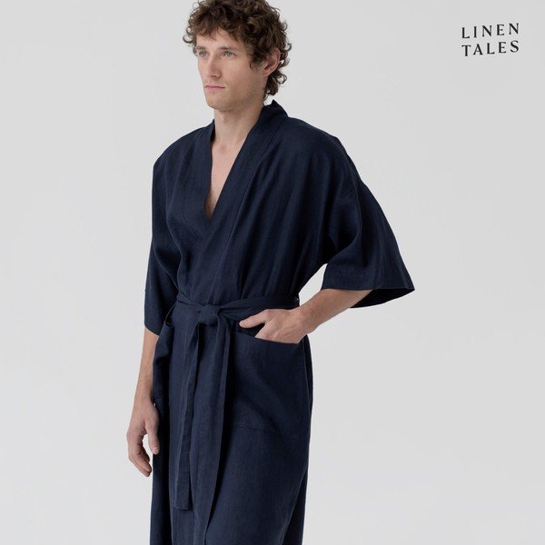 Halat albastru închis S/M din in Summer – Linen Tales-image-3