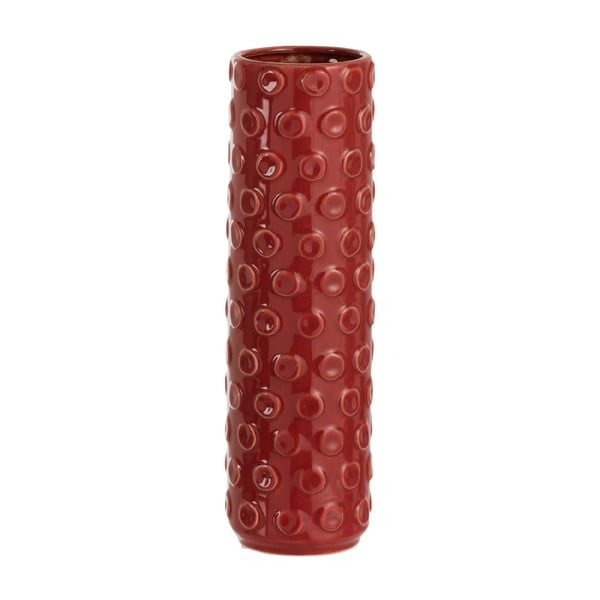 Vază din ceramică J-Line Spheres, înălțime 35 cm, roșu