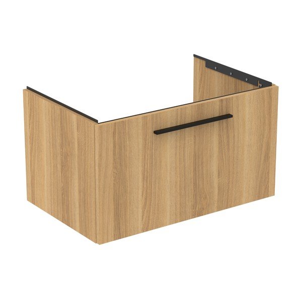 Dulap sub chiuvetă în culoare naturală suspendat cu aspect de lemn de stejar 80x44 cm i.Life B – Ideal Standard-image-3