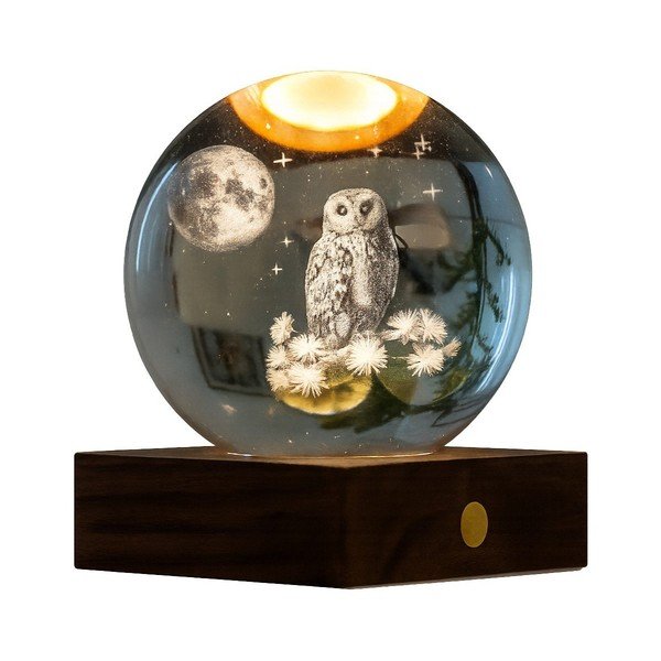 Decorațiune luminoasă portabilă cu USB ø 8 cm Amber – Gingko