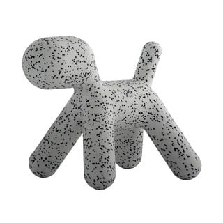 Scaun în formă de câine pentru copii Magis Puppy, înălțime 34,5 cm, gri - negru