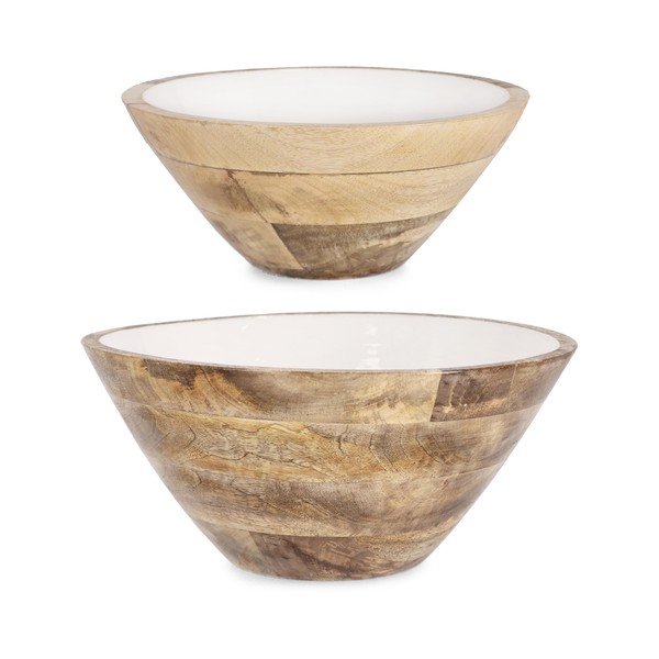 Boluri albe 2 buc. din lemn ø 30,5 cm Knossos – Yes Everyday-image-1