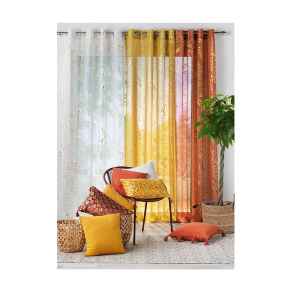 Perdea portocalie 140x280 cm Belflor – douceur d'intérieur-image-4