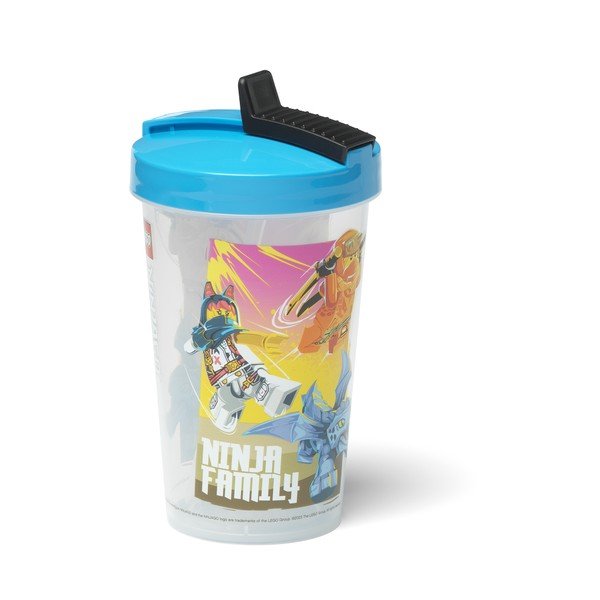 Sticlă pentru copii albastră 500 ml Ninjago – LEGO®-image-1