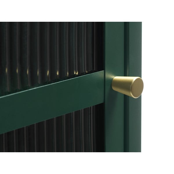 Vitrină din metal Unique Furniture Bronco, înălțime 160 cm, verde-image-4