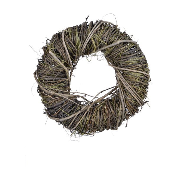 Coroniță din răchită și iarbă uscată Ego Dekor, ⌀ 24 cm, natural