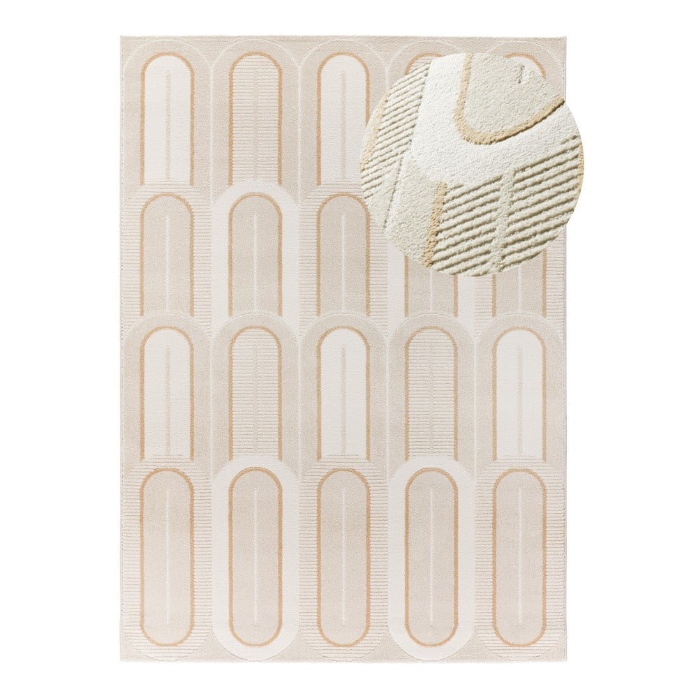 Covor crem 200x290 cm Flora – Universal