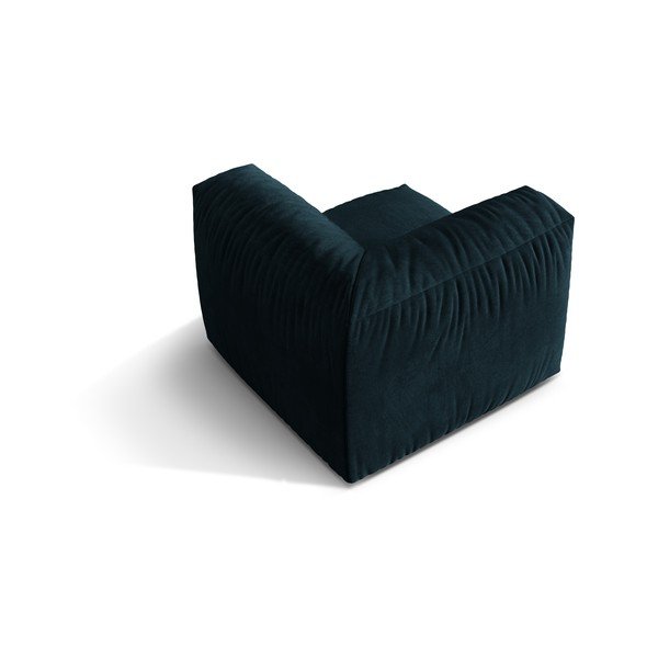 Modul pentru canapea modulară albastru închis cu tapițerie din catifea (cu colț variabil) Martina – Micadoni -image-2