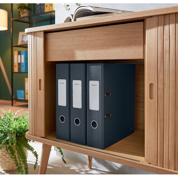 Biblioraft cu înveliș moale Leitz Cosy, A4, gri-image-3