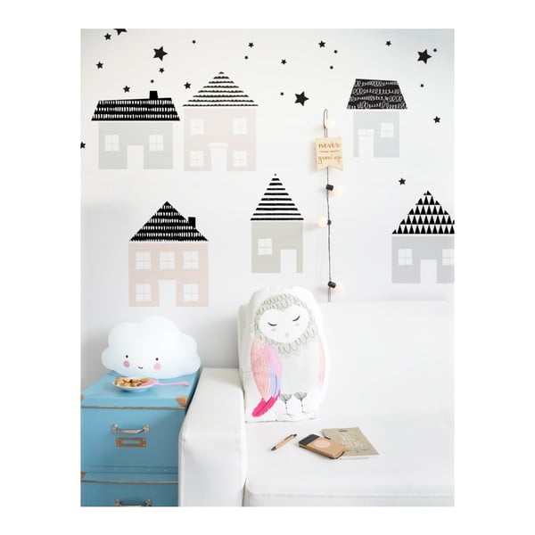 Autocolant pentru perete Dekornik Little Town-image-1
